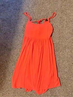 Woman’s  pink Summer Spaghetti-Strap Dress